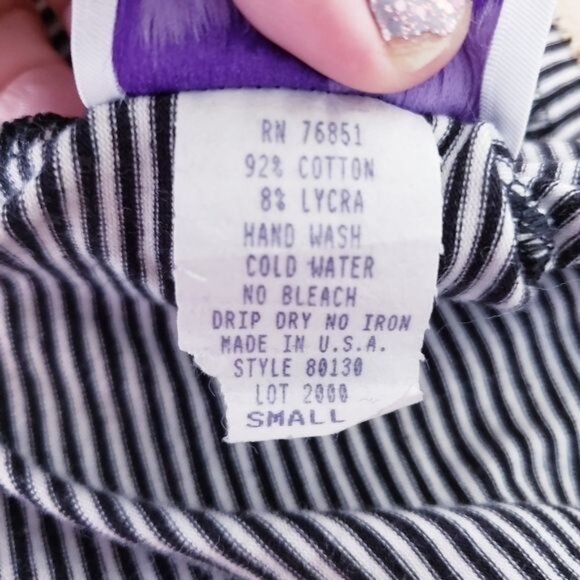 My Choice Black and White Stripe Seashell Maternity Swim Suit Size Small - Picture 5 of 8